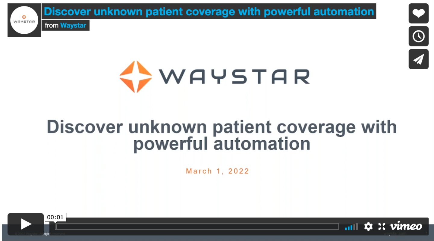 Discover unknown patient coverage with powerful automation webinar