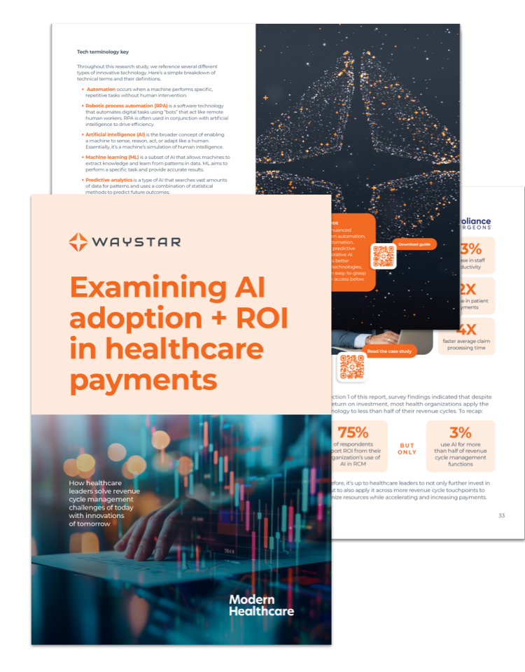 Report: Examining AI adoption + ROI in healthcare payments